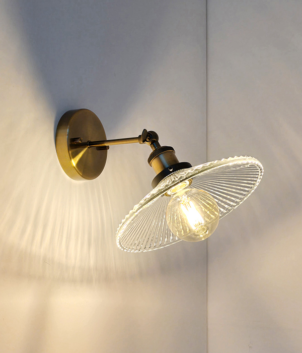 루마 1등 유리 엔틱 빈티지벽등 벽무드등